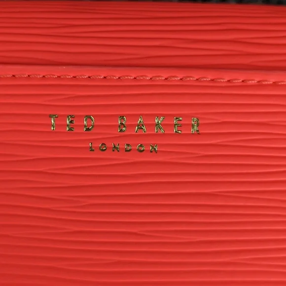 Ted Baker Bow Detail Crossbody Matinee Purse Neon Orange NEW WITH TAGS - Picture 7 of 9